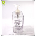 Big square liter plastic pump bottles clear shampoo bottle label design plastics bottles with foamer